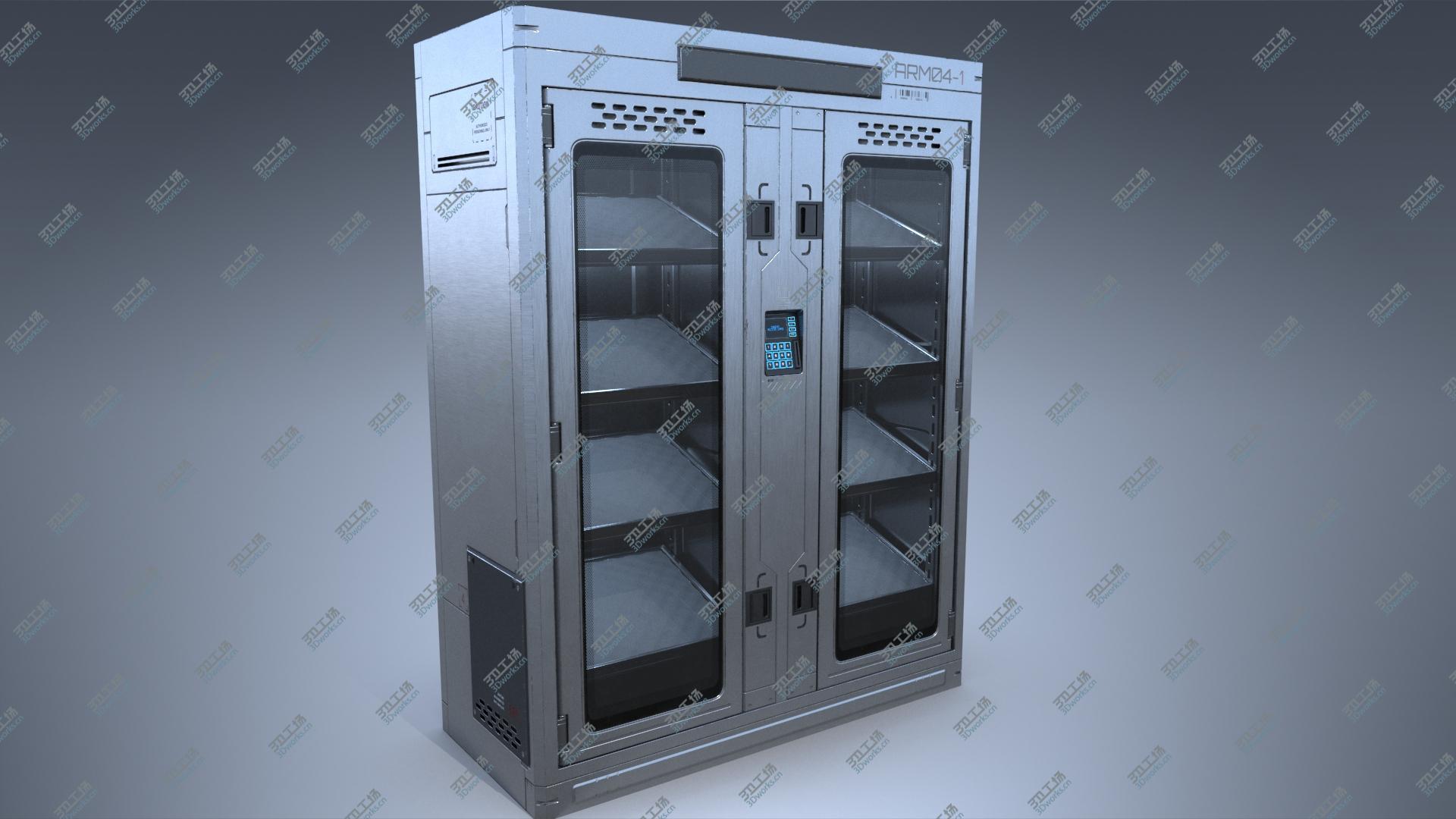 images/goods_img/202105074/Sci-fi Armory Rack Locker PBR model/4.jpg